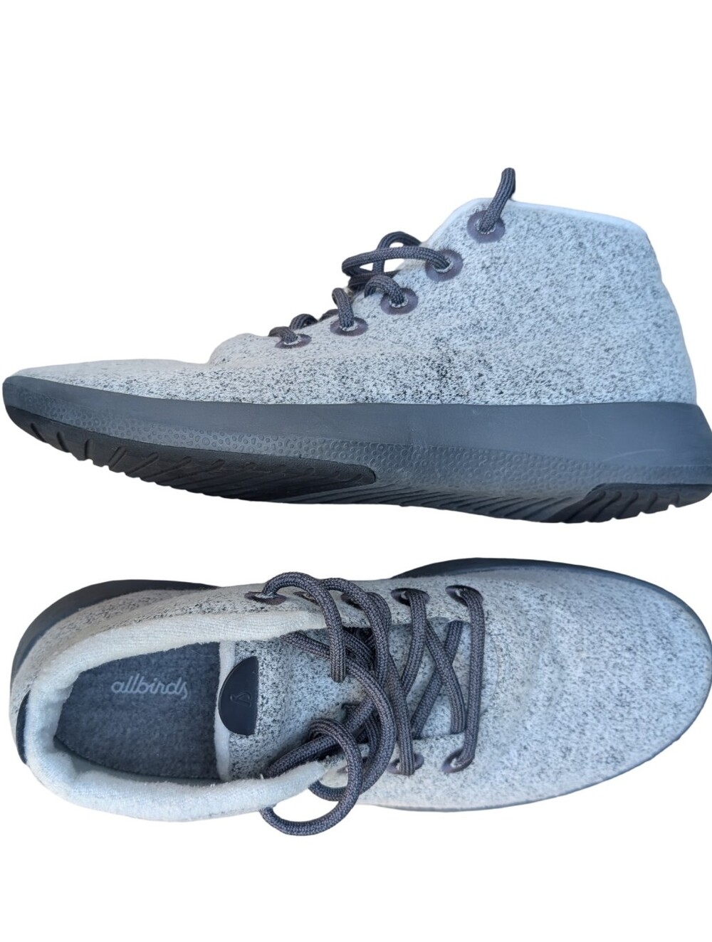 Allbirds Wool Runner-Up Mizzles high-top sneakers in men's size 13.